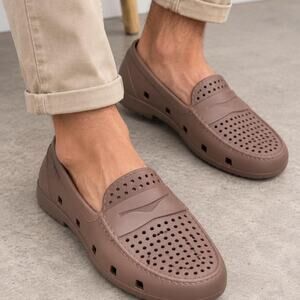 Floafers Brown Perforated Loafers Size 9